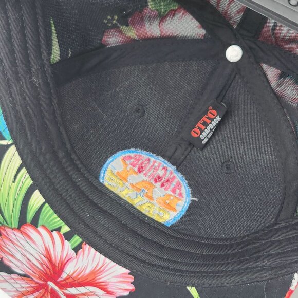 Anchor Bay California Hawaiian Hibiscus Floral Palm OTTO Snapback Hat Mendocino - Picture 11 of 15